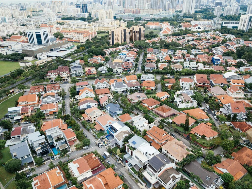 Staten Island neighborhoods from above