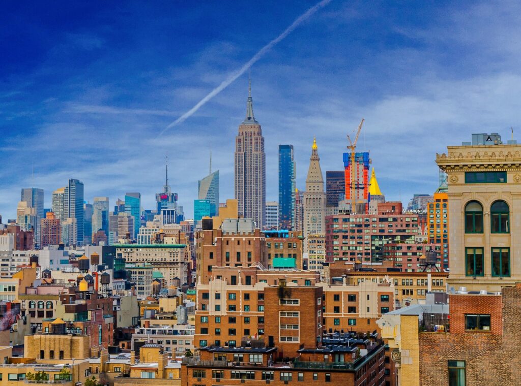 city scape of New York Skyline
