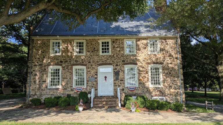 Front of the Conference House, the stone manor house built before 1680