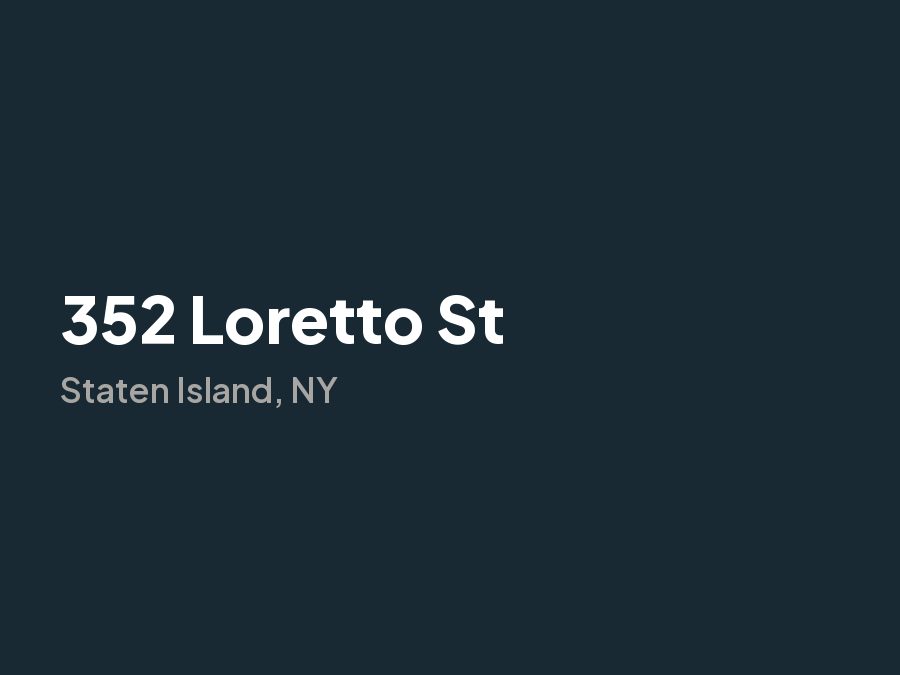 352 Loretto St, Staten Island, NY